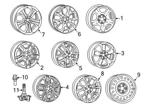 2023 Jeep Compass Wheels Diagram