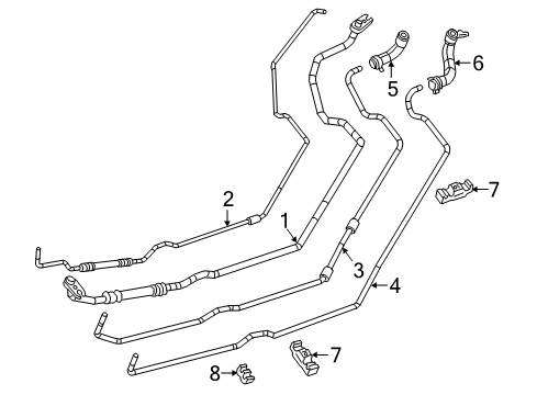 2022 Dodge Durango Rear A/C Lines Diagram