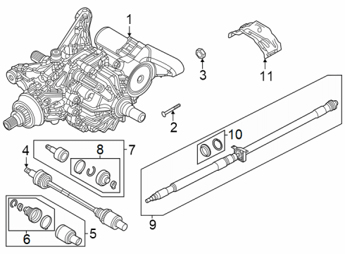 2023 Dodge Hornet Axle & Differential - Rear Diagram