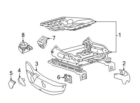 2021 Chrysler 300 Lumbar Control Seats Diagram 2