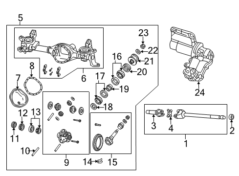 2016 Ram 3500 Shaft-Axle Diagram for 68449571AB