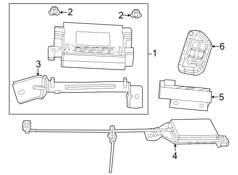 2022 Jeep Wrangler KEY FOB-INTEGRATED KEY FOB Diagram for 68384454AC