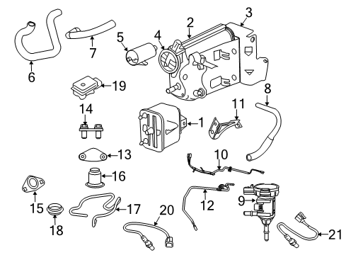 2008 Dodge Ram 2500 EVAPORATIVE SYSTEM INTEGRIT Diagram for 4861962AD