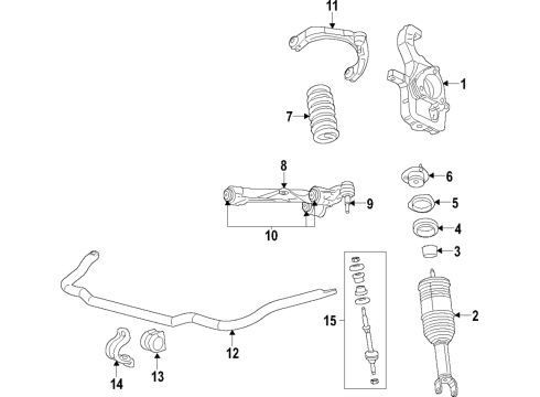 2021 Ram 1500 STRUT Diagram for 68462300AD