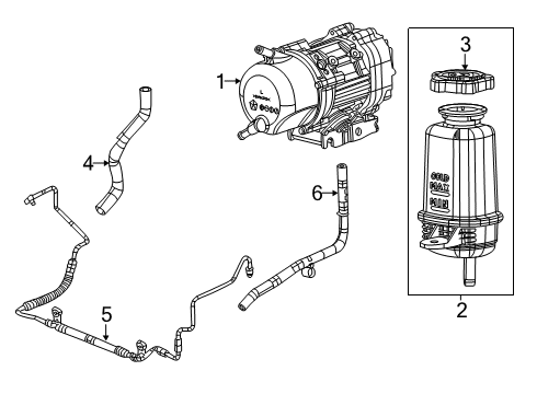 2021 Jeep Gladiator POWER STEERING Diagram for 68529417AB