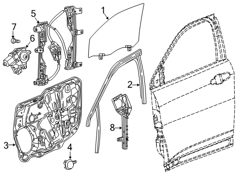 2023 Jeep Compass Front Door Diagram 1