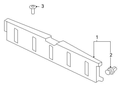 Molding-TAILGATE Diagram for 7224A020XA