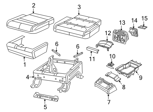 2022 Ram 1500 Front Seat Components Diagram 1