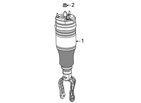 2024 Jeep Grand Wagoneer L Shocks & Components - Rear Diagram 1