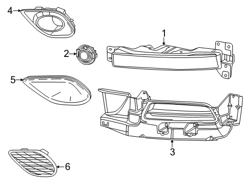 2023 Dodge Charger Fog Lamps Diagram