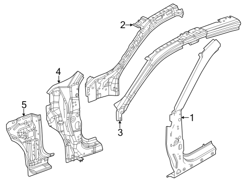 2024 Dodge Hornet Hinge Pillar Diagram