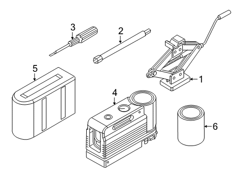 2021 Ram ProMaster City Spare Tire Carrier Diagram