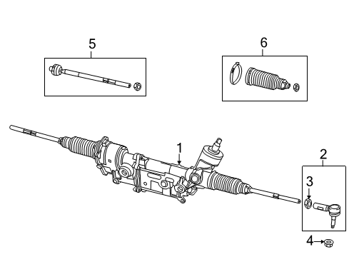 2022 Ram 1500 Classic Steering Column & Wheel, Steering Gear & Linkage, Shroud, Switches & Levers Diagram 1