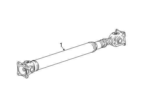 2023 Dodge Challenger Drive Shaft - Front Diagram