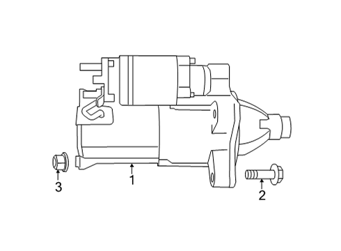 2023 Jeep Gladiator Starter Diagram 1