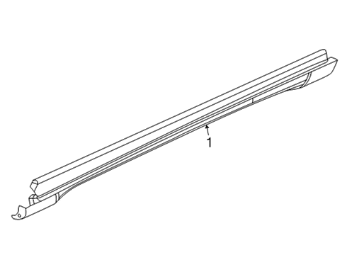 2024 Jeep Grand Wagoneer Exterior Trim - Pillars Diagram