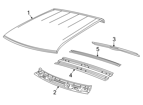 2021 Ram 2500 Roof & Components Diagram 4