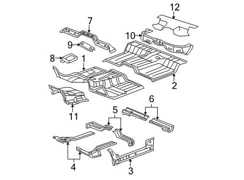 2007 Dodge Ram 1500 CROSSMEMB-FRONT SEAT RETENTION Diagram for 68631276AA