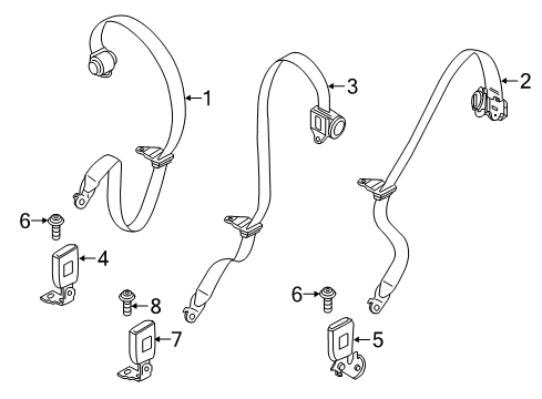 2022 Jeep Renegade SEAT BELT-RETRACTOR Diagram for 7RA11LXHAA