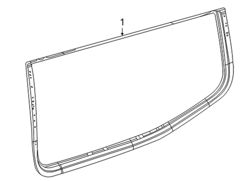 2022 Jeep Grand Wagoneer Glass & Hardware - Quarter Panel Diagram