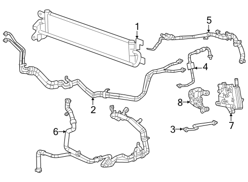 2023 Jeep Gladiator Oil Cooler Diagram 1