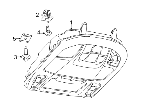 2022 Chrysler Pacifica Overhead Console Diagram