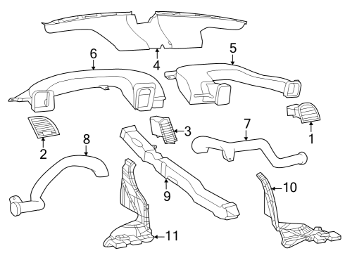 2021 Chrysler 300 Ducts Diagram