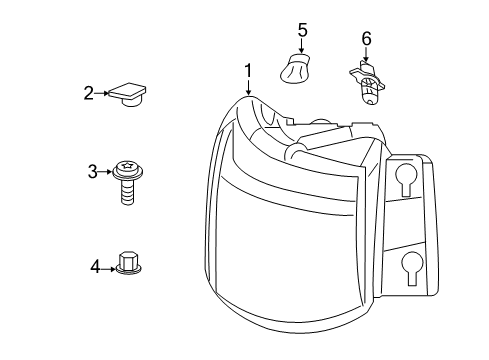 2023 Jeep Compass Tail Diagram for 68461566AB