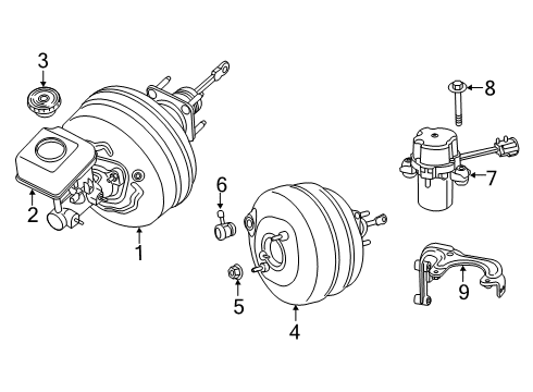 2021 Ram 2500 Vacuum Booster Diagram 3