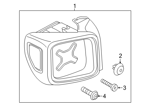 2021 Jeep Renegade Combination Lamps Diagram 1