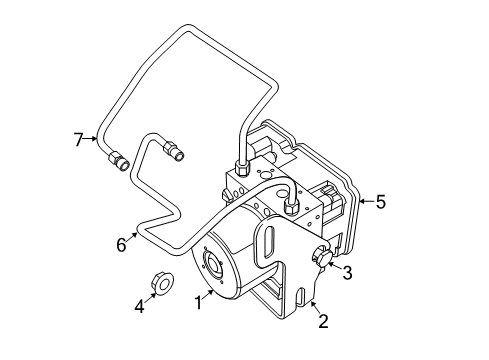 2022 Jeep Grand Cherokee WK ABS Components Diagram