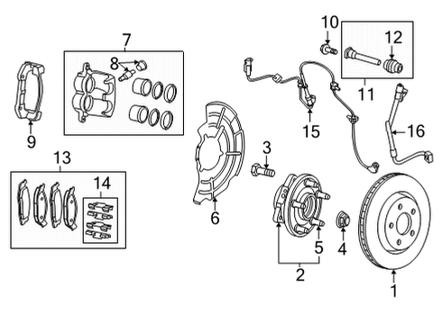 2021 Jeep Grand Cherokee L WHEEL SPEED Diagram for 68376728AE