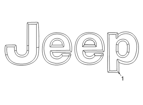 2022 Jeep Grand Cherokee L Exterior Trim - Hood Diagram