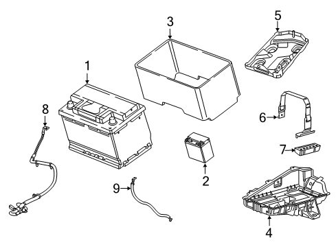 2020 Chrysler Pacifica BATTERY POSITIVE Diagram for 68530802AA