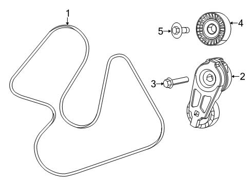 2022 Ram 1500 Classic Belts & Pulleys Diagram 2