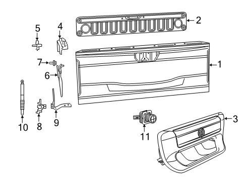 2022 Ram 1500 Parking Aid Diagram 8