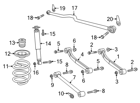 2021 Jeep Gladiator Spring-Front Coil Diagram for 68506178AA