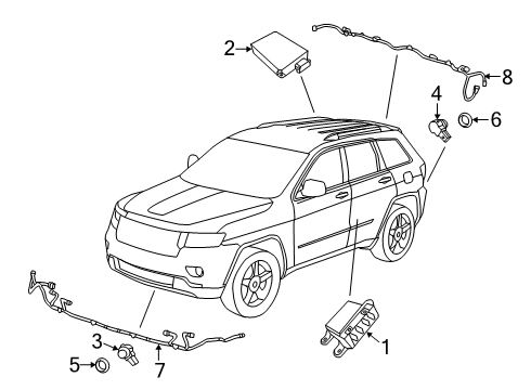 2022 Jeep Grand Cherokee WK Electrical Components Diagram 2