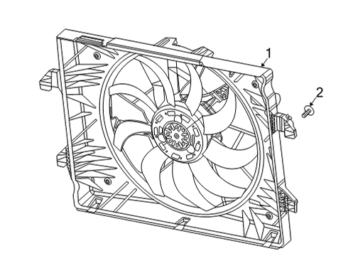 2022 Ram 1500 Cooling System, Radiator, Water Pump, Cooling Fan Diagram 1