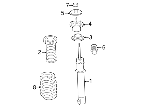 2024 Jeep Grand Cherokee Struts & Components - Front Diagram 2