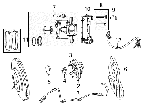 2023 Dodge Challenger Front Brakes Diagram 3