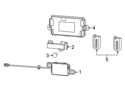 2023 Dodge Challenger Keyless Entry Components Diagram