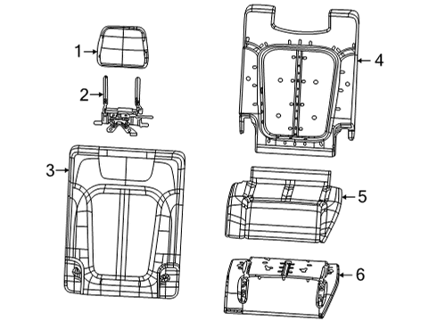 2021 Jeep Grand Cherokee L Third Row Seats Diagram 1