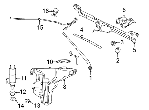 2021 Chrysler 300 Wipers Diagram 2