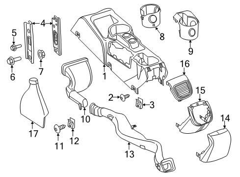 2021 Ram ProMaster City Console Diagram