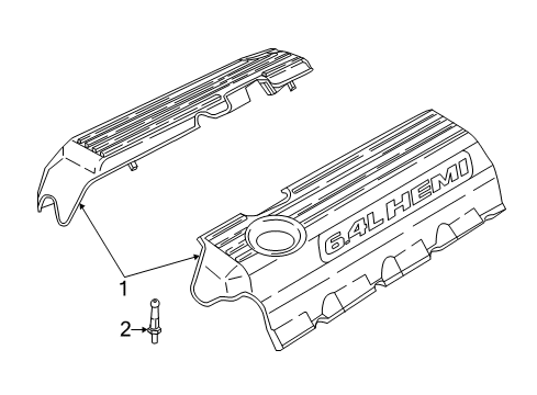 2022 Dodge Durango Engine Appearance Cover Diagram 3