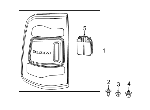 2022 Ram 1500 Lane Departure Warning Diagram