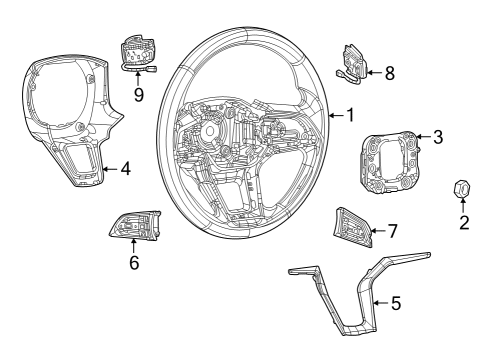 2023 Jeep Grand Cherokee Steering Gear Diagram for 68543853AA