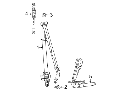 2023 Dodge Charger Front Seat Belts Diagram