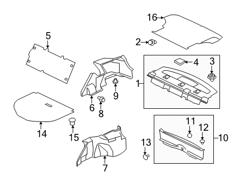 Plug-Rear Shelf Trim Diagram for 7237A051XA